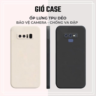 Ốp lưng Samsung Note 8, Note 9 cạnh vuông | Vỏ điện thoại SS galaxy bảo vệ camera