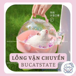 Lồng vận chuyển hamster kèm bình nước lồng xách tay bucatstate hamster thú nhỏ bọ nhím sóc chim