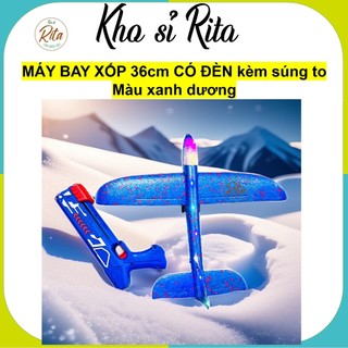 Ritahcm siêu rẻ_Size lớn 48cm- Súng bắn máy bay xốp đèn led, máy bay xốp phi tay lên không trung