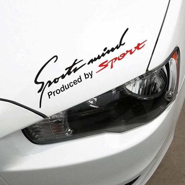 Tem dán Sport mind prodeced by Sports 13x32cm  xe hơi ô tô đầy đủ màu sắc ( SL : 1 Cái )