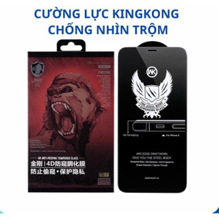 Kính Cường Lực KingKong Chống Nhìn Trộm Dành Cho X/Xs/XR/Xs Max/11/12/13/14/15/Pro/Plus/Pro Max [KK.CNT