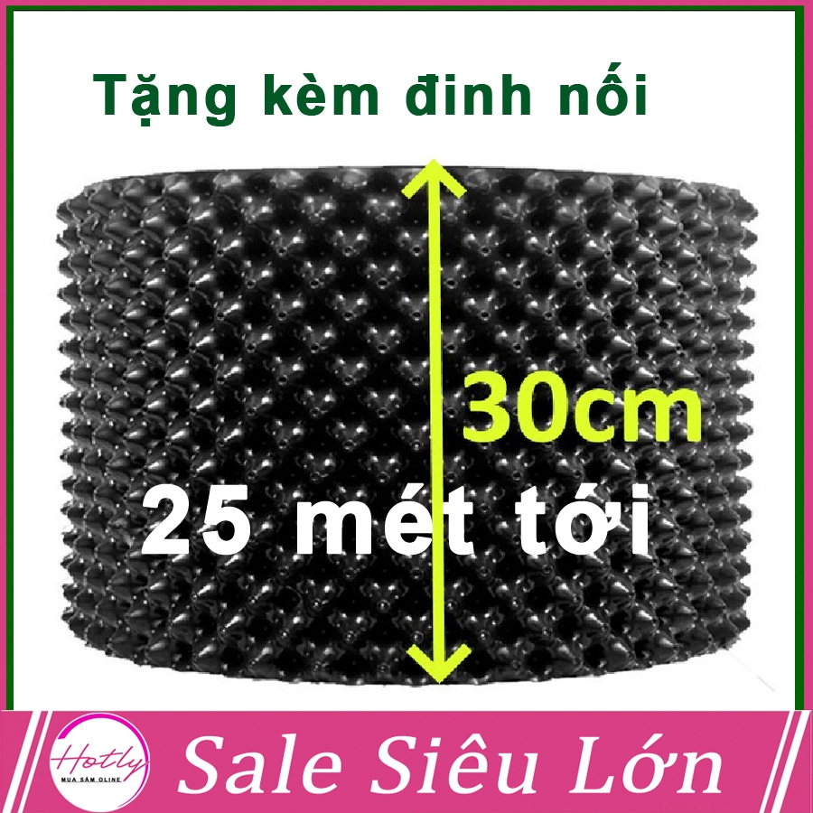 [SALE] 25 MÉT Bầu ươm cây V6 CAO 30CM dày 6mm, cắt theo mét dài khách đặt, tặng ốc vít-77900