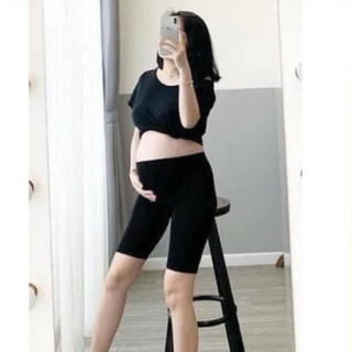 Quần legging Lửng Bầu Trên Gối Vải Cotton Co Giãn Siêu Thoải Mái