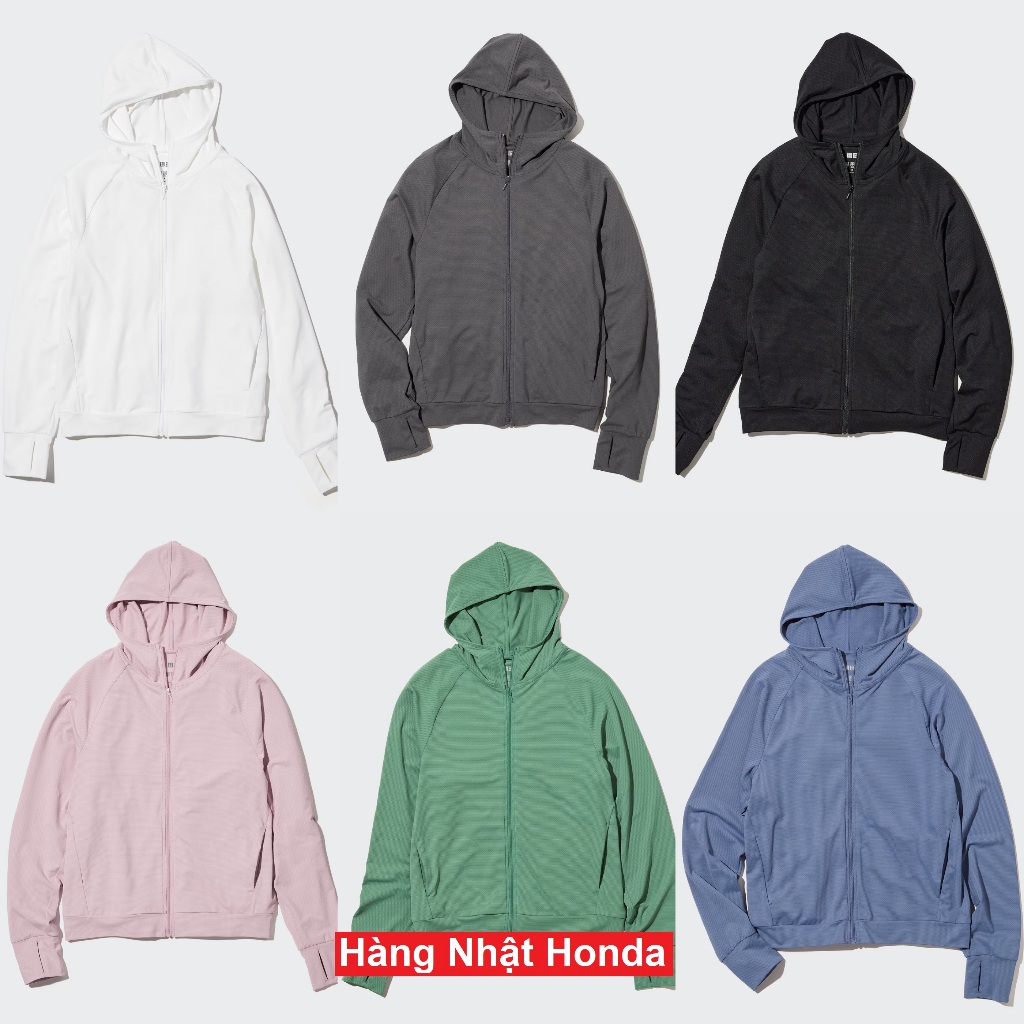 Áo Chống Nắng Thun Lạnh Airism UV Nữ - Tag Nhật