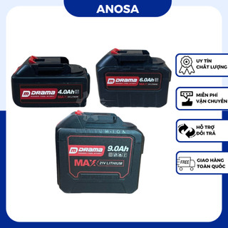 Pin DRAMA 10 cell, 15 cell, 20 Cell Mạch 3-4 mosfed, Cell pin 1500mAh - 1800mah, Có đèn báo pin, Chân phổ thông 4cm