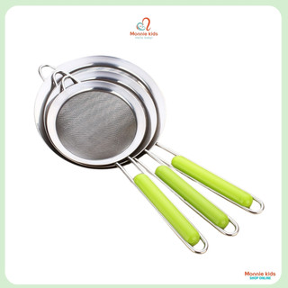 Ray lọc cháo và thức ăn Inox cho bé, rây lọc cháo trẻ em - Monnie Kids