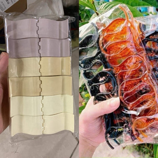 Kẹp gắp tóc càng cua 3 - 5 răng nhựa nhiều màu