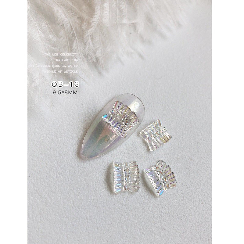 Set 100 Charms Nơ Nhúng Trang Trí Móng