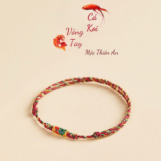  Vòng Tay Chỉ Ngũ Sắc Cá KOI May Mắn 