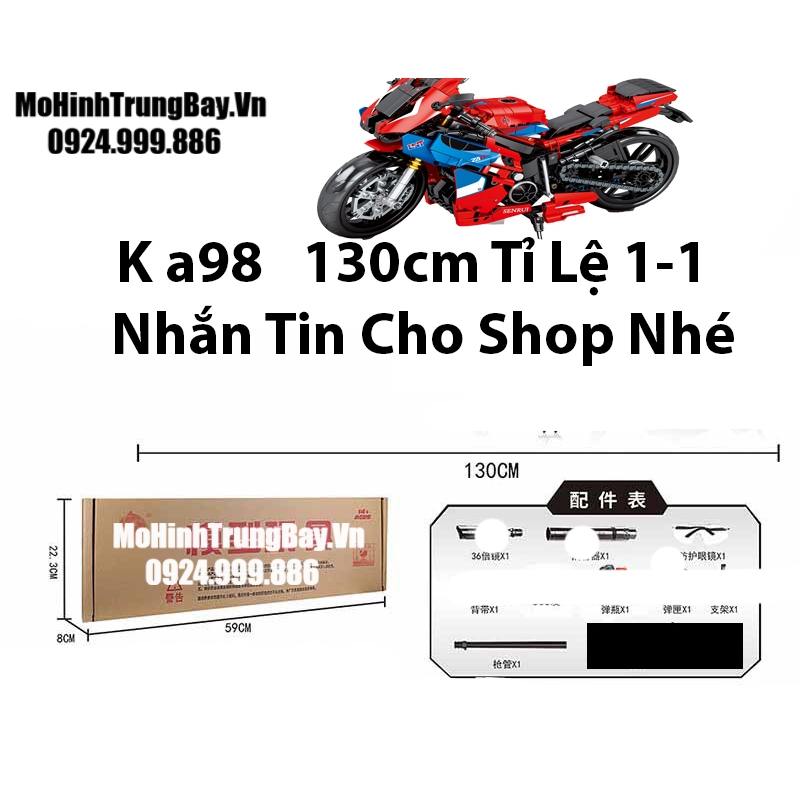 Đồ Chơi Lego Lắp Ghép Hạt Nước Vận Động Ka-98 Nâu Gỗ Tỉ Lệ 1 1  Full Phụ Kiện k98