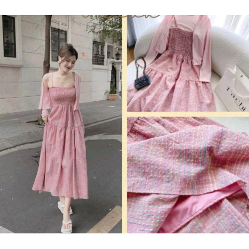 [Siêu Hot] Váy Maxi Bèo Trễ Vai 5 Màu Siu Xinh Có Ảnh Thật dành cho nàng bánh bèo, tiểu thư, thời trang đi chơi đi biển | BigBuy360 - bigbuy360.vn