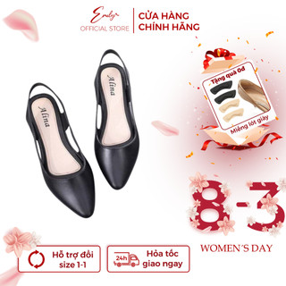 Giày nhựa cao su cao cấp bền đẹp đi nước thoải mái đế 3cm hở gót xinh xắn Alina FORM NHỎ