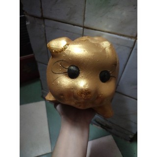 Heo đất sơn vàng nhũ đủ Size S,size M