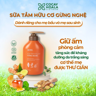  Sữa Tắm Thảo Dược Gừng Nghệ Cỏ Cây Hoa Lá - Làm Sạch Sâu Mờ Thâm Mụn 500g 