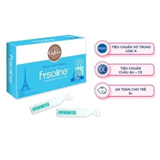Nước muối ưu trương FYSOLINE XANH hỗ trợ viêm mũi, nghẹt mũi, dị ứng cho bé