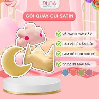 Gối quây cũi handmade RUNA KIDS - Chất liệu Cotton Hàn 100% cao cấp, bảo vệ an toàn giấc ngủ cho bé