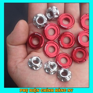 Con tán salaya long đền kitaco nhôm cnc ốc salaya combo con tán + long đền 8ly và 6ly gắn được nhiều vị trí