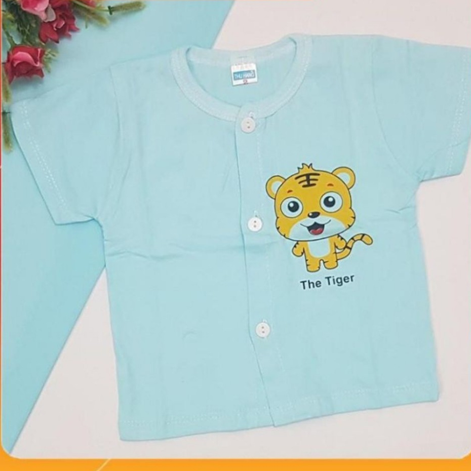 Áo cộc tay sơ sinh in họa tiết  cho bé yêu từ 3 đến 8kg.