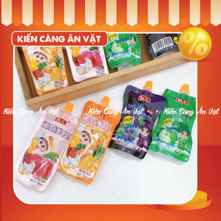 Nước uống trái cây, thạch hút Thiên Long (túi 100ml nắp vặn)