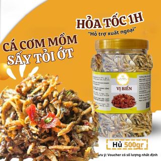 1kg Cá Cơm Mồm Sấy Tỏi Ớt Vị Biển Đồ Khô Chế Biến Sẵn Ăn Kèm Với Cơm Nóng