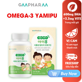 Omega 3 GMPHARM viên uống dầu cá omega 3 từ thực vật cho trẻ em từ 6m+ hộp 90 viên