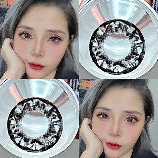 Lens mắt Diamond Gray giãn to 14.5mm hiệu ứng kim cương trong mắt