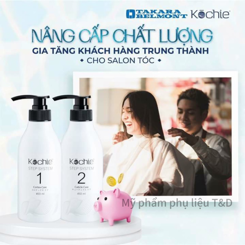 Phục hồi  Kochie  hai bước hàng  chính hãng dung tích 450mlx2 chai