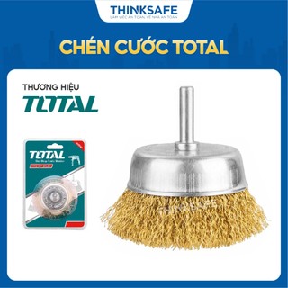 Chén cước thau có cán Total, kích thước 50mm và 75mm, chén cước sợi đồng chính hãng - Thinksafe