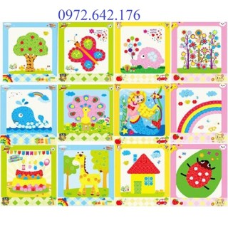 10 Tranh dán cúc áo (10 mẫu)