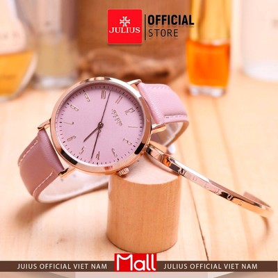 Combo đồng hồ nữ JA-1017 + vòng cup Julius | Julius Official