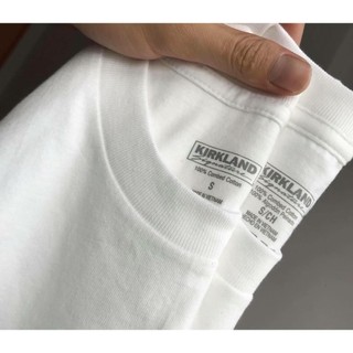 Áo thun KIRKLAND Unisex Nam Nữ Trắng, Đen, Be, Xanh Đen, Trơn, Cổ Tròn, 100% Cotton, Oversize - BÔNG SHOP