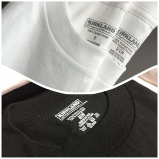 Áo thun KIRKLAND Unisex Nam Nữ Trắng, Đen, Be, Xanh Đen, Trơn, Cổ Tròn, 100% Cotton, Oversize - BÔNG SHOP