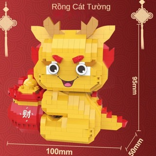  Bộ Xếp Hình Rồng Năm Mới Độc Đáo - ĐỒ CHƠI XÉP HÌNH 3D ĐÁNG YÊU CHO BÉ- SẴN HÀNG