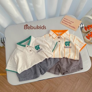Set bộ Polo cộc tay cho bé chất vải Cotton mềm mịn bé mặc đi chơi, đi học thoải mái Miniumbabyfashion SB1834