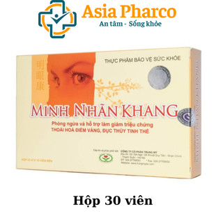 Minh Nhãn Khang giúp làm giảm triệu chứng Thoái hóa điểm vàng, Đục thủy tinh thể