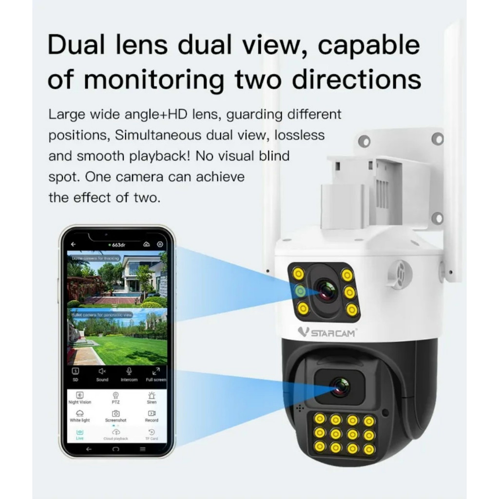 Camera 4g ,camera sim 4g Vstarcam 4G C662 Ngoài TRời Dùng Sim 4G,ban đêm có màu ,xoay 360 độ mới 202