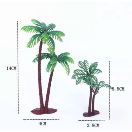 Combo 10 Cây Dừa Thấp Trang Trí Bánh Sinh Nhật