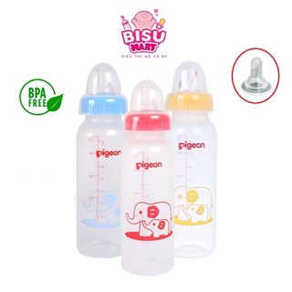 Bình Sữa Pigeon 240ml- 120ml: Bình Sữa cổ nhỏ PP Tiêu Chuẩn ( BPA Free)