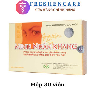 Minh Nhãn Khang giúp làm giảm triệu chứng Thoái hóa điểm vàng, Đục thủy tinh thể