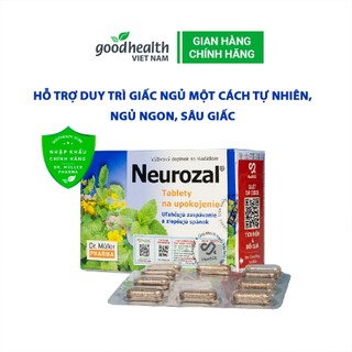 Viên thảo mộc Neurozal DrMuller Pharma 30v - Giúp giấc ngủ ngon, giảm căng thẳng, lo âu,mệt mỏi [NHẬP KHẨU CHÍNH HÃNG]