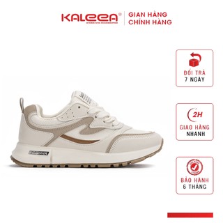 Kaleea - Giày Thể Thao Nữ Đi Bộ Tập Gym Chất Liệu Lưới Dệt Kim Sneaker Đế Cao 4p - T79