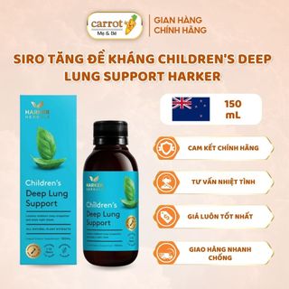 Siro Tăng Đề Kháng Children's Deep Lung Support Harker - Ho Đờm Deep Lung Support Harker 150ml