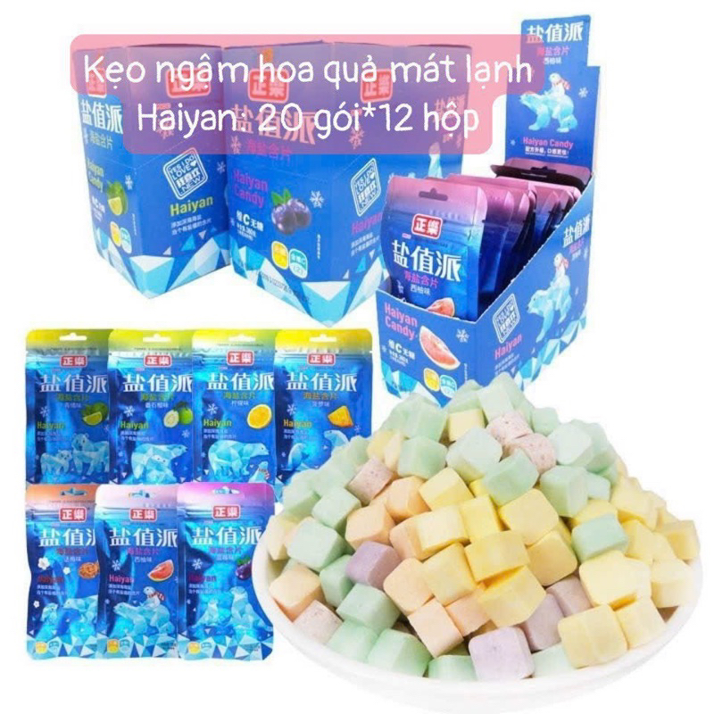 1 Gói Kẹo hoa quả Haiyan mát lạnh 18gam