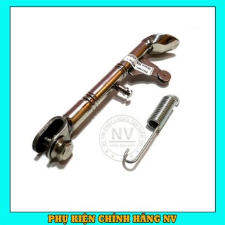 Chân Chống Inox Đặc Cho Wave, Dream, Sirius - Màu Bạc