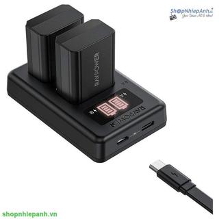 BỘ 2 PIN VÀ SẠC KÉP RAVPOWER FOR SONY FW50 A6000 A6100 A6300 A6400 A6500 A6600 A7II A7SII A7RII A7 NEX