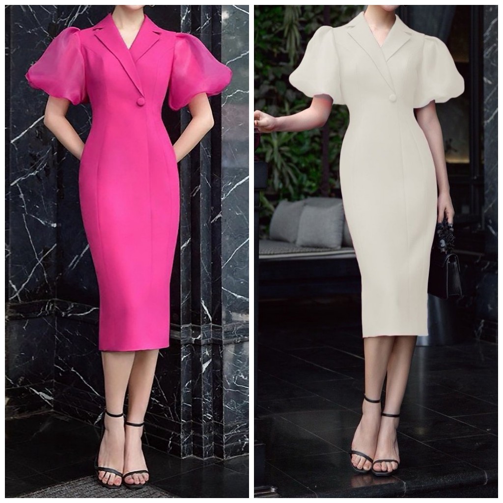 ĐẦM BÚT CHÌ T3D PUFF SLEEVE