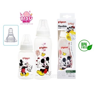 Bình Sữa PP Streamline Pigeon Hình Chuột Mickey Bình sữa cổ hẹp cho bé 150ml 250ml
