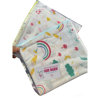Khăn tắm xô 4 lớp in hình 75x75cm