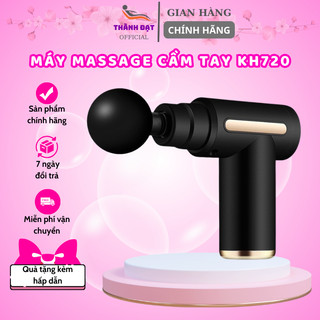 💕 Máy mát xa cầm tay, súng massage KH720 trị liệu toàn thân Với 4 Đầu Thay Thế 6 Cấp Độ BH 12 Tháng