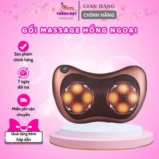 Gối massage hồng ngoại 8 bi mát xa cao cấp chính hãng